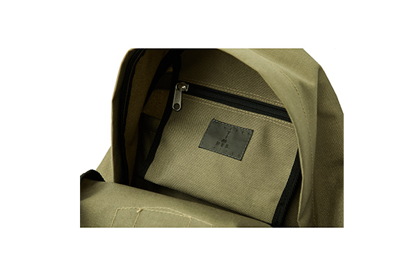 CORDURA®️ BACK PACK w/ EACH TIME and RES - BLACK / KHAKI